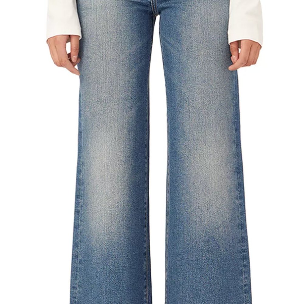 Excellent condition DL1961 medium wash wide leg jeans